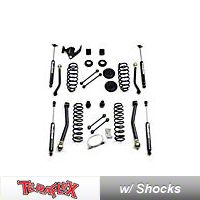 TeraFlex 3 in. Lift Kit w/Front Lower & Extra Short Rear Uppers, Shocks (07-13 Wrangler JK 4 Door) - Teraflex 1256209