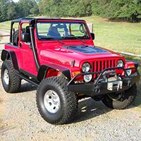 Hyline Offroad Hood Louver Panel (Dual) Finished (97-02 Wrangler TJ) - Hyline Offroad 300.500.120