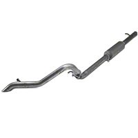 MBRP Off-Road Tail Pipe, Muffler before Axle, 3.8L V6, Aluminized Steel (07-11 Wrangler JK 4 Door) - MBRP S5514AL