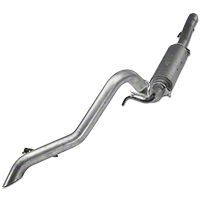 MBRP Off-Road Tail Pipe, Muffler before Axle, 3.8L V6, Aluminized Steel (07-11 Wrangler JK 2 Door) - MBRP S5518AL