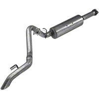 MBRP Cat Back, Single, 4.0L I-6, Aluminized Steel (04-06 Wrangler TJ Unlimited) - MBRP S5520AL