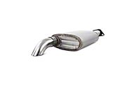 MBRP Cat Back, Single, Off-Road, Turn Down, T409 (00-06 Wrangler TJ Unlimited w/2.5L or 4.0L) - MBRP S5522409