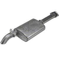 MBRP Cat Back, Single, Off-Road, Turn Down, Aluminized Steel (00-06 Wrangler TJ Unlimited w/2.5L or 4.0L) - MBRP S5522AL