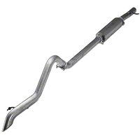 MBRP Cat Back, Single Rear Exit, Off Road, 3.6L V6, Aluminized Steel (12-13 Wrangler JK Rubicon) - MBRP S5530AL