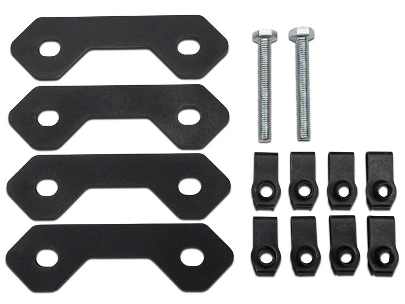MBRP Spare Tire Bracket Reinforcing Kit, Black Coated (07-10 Wrangler JK) - MBRP 130903