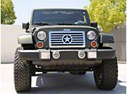 T-REX Custom Series Stainless Grille, Center Star Design (07-13 Wrangler JK) - T-REX 66481