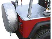 VDP 30 In. - 33 In. Spare Tire Cover, Diamond Plate, Silver (Universal Application) - VDP 50773221A