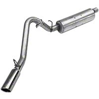 MBRP Cat Back, Single Side, Aluminized Steel (97-99 Wrangler TJ w/2.5L or 4.0L) - MBRP S5512AL