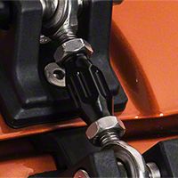 Drake Off Road Hood Hold Down Turnbuckles, Black Finish (97-13 Wrangler TJ & JK) - Drake Off Road JP-190001/21