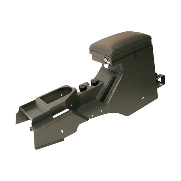 Tuffy Security Console- w/ electronics mntg brkt & 12V power, Dark Slate (07-13 Wrangler JK) - Tuffy 157-08