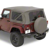 Bestop Supertop w/Tinted Windows, Khaki Diamond (07-13 Wrangler JK 2 Door) - Bestop 54716-36