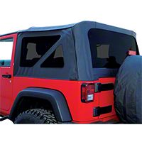 Rampage OEM Replacement w/ tinted windows (07-09 Wrangler JK 2 Door) - Rampage 99935
