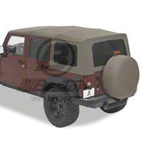 Bestop Supertop w/Tinted Windows, Khaki Diamond (07-13 Wrangler JK 4 Door) - Bestop 54717-36