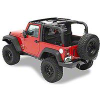 Pavement Ends Cab Curtains, Khaki Diamond (07-13 Wrangler JK 2 Door) - Pavement Ends 41424-36