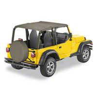 Bestop Bikini Top - Safari Version, Khaki Diamond (03-06 Wrangler TJ) - Bestop 52532-36
