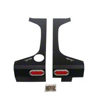 Or-Fab Rear Quarter Armor, Bicycle Black (07-13 Wrangler JK 2 Door) - OR-Fab 84330BB