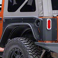 Or-Fab Rear Quarter Slider Armor, Wrinkle Black (07-13 Wrangler JK 2 Door) - OR-Fab 84332