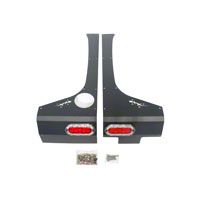 Or-Fab Rear Quarter Armor, Bicycle Black (07-13 Wrangler JK 4 Door) - OR-Fab 84340BB