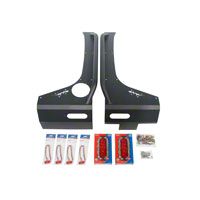Or-Fab Rear Quarter Slider Armor, Bicycle Black (07-13 Wrangler JK 4 Door) - OR-Fab 84342BB