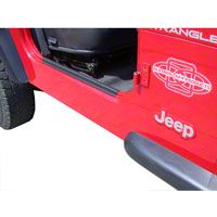 Olympic 4x4 Entry Guards, Textured Black (87-95 Wrangler YJ) - Olympic 4x4 205-114