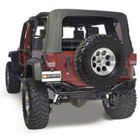 Olympic 4x4 Boa w/Tire Carrier, Gloss Black (07-13 Wrangler JK) - Olympic 4x4 2507-171