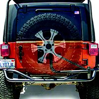 Olympic 4x4 Boa Extreme w/Tire Carrier, Textured Black Black (07-13 Wrangler JK 4 Door) - Olympic 4x4 2517-174