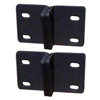 Olympic 4x4 2 D-Ring 2-Piece Mount Brackets, Textured Black (07-13 Wrangler JK) - Olympic 4x4 344-174
