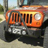Olympic 4x4 341 D-Ring Mounts and 852 Light Pods Combo; Gloss Black (07-13 Wrangler JK) - Olympic 4x4 382-171