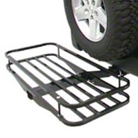 Olympic 4x4 Receiver Rack, Textured Black (87-13 Wrangler YJ, TJ & JK) - Olympic 4x4 902-404