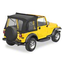 Bestop Sunrider Top, Black Denim (87-95 Wrangler YJ) - Bestop 51698-15