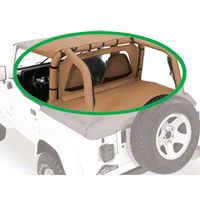 Pavement Ends Cab Curtain, Spice (87-02 Wrangler YJ & TJ) - Pavement Ends 41422-37