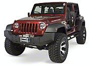 Olympic 4x4 Olympic Smuggler Front Winch Mount Bumper, Rubicon Black (07-13 Wrangler JK) - Olympic 4x4 5360-174