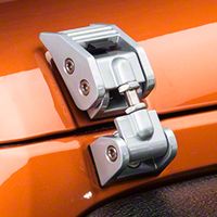 Rugged Ridge Aluminum Hood Catch Kit, Silver (07-13 Wrangler JK) - Omix-ADA 11116.07