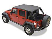 Bestop Header Safari Bikini Top, Khaki (10-13 Wrangler JK 4 Door) - Bestop 52584-36