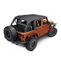 Rugged Ridge Pocket Island Top, Black Diamond (10-13 Wrangler JK 4 Door) - Rugged Ridge 13592.35