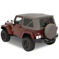 Bestop Replace-a-Top Khaki Diamond Sailcloth w/Tinted Windows (2010 Wrangler JK 2 Door) - Bestop 79142-36
