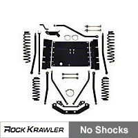 Rock Krawler 3.5 in. X-Factor Plus Long Arm System (03-06 Wrangler TJ) - Rock Krawler RKTJ35XFLA-02