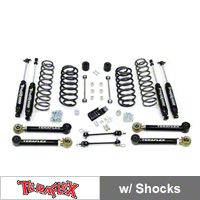 TeraFlex 3 in. Lift Kit w/Lower FlexArms With Shocks (97-06 Wrangler TJ) - Teraflex 1456332