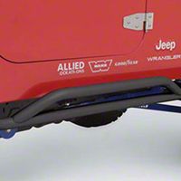 Smittybilt SRC Rocker Guards, Textured Black (04-06 Wrangler Unlimited TJ) - Smittybilt 76642