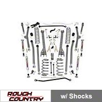 Rough Country 4 in. X-Series Long Arm Lift Kit (04-06 Wrangler TJ Unlimited) - Rough Country PERF638