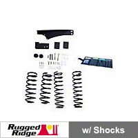 Rugged Ridge 2.5-3.5 in. Lift Kit, w/Shocks (07-13 Wrangler JK) - Rugged Ridge 18415.5