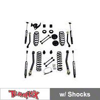 TeraFlex 3 in. Lift Kit w/Front Lower & Extra Short Rear Upper FlexArms, Shocks (07-13 Wrangler JK 2 Door) - Teraflex 1256202