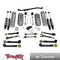 TeraFlex 3 in. Lift Kit w/Front Lower & Rear Upper FlexArms, Trackbar, Shocks (07-13 Wrangler JK 4 Door) - Teraflex 1256220
