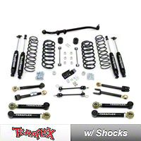 TeraFlex 3 in. Lift Kit w/Front Lower & Rear Upper FlexArms, Trackbar, Shocks (07-13 Wrangler JK 2 Door) - Teraflex 1256222