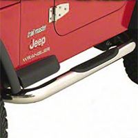Smittybilt Sure Steps 3 in. Side Bar, Stainless Steel (04-06 Wrangler TJ Unlimited) - Smittybilt JN47-S2S
