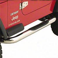 Smittybilt Sure Steps 3 in. Side Bar, Textured Black (04-06 Wrangler TJ Unlimited) - Smittybilt JN47-S2T