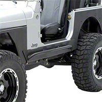 Smittybilt XRC Rock Sliders w/Tube Step (04-06 Wrangler TJ Unlimited) - Smittybilt 76868