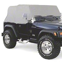Smittybilt Gray Water Resistant Cab Cover, No Door Flaps (92-06 Wrangler YJ & TJ) - Smittybilt 1161