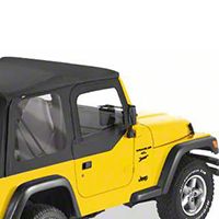 Bestop Fabric Replacement Upper Door Skins, Black Diamond (97-02 Wrangler TJ) - Bestop 53121-35
