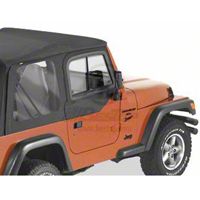 Bestop Upper Door Sliders for Factory Soft Top, Black Diamond (97-06 Wrangler TJ) - Bestop 51787-35